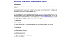 Desktop Screenshot of migraene.schmerzklinik.com